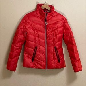 Guess Red Puffer Jacket